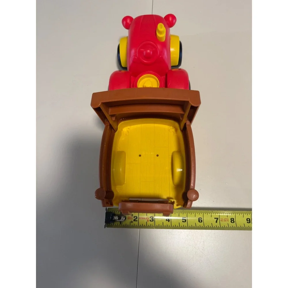 Fisher Price Little People Red Farm Tractor and Trailer  2011 Mattel